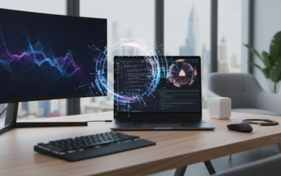 Developer using AI coding agent tools in a modern programming environment