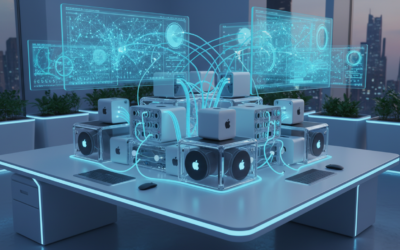 Clustered Mac setup for local LLM inference using the Exo framework