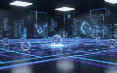 Abstract representation of Google Gemini's agentic AI capabilities automating digital workflows and tasks