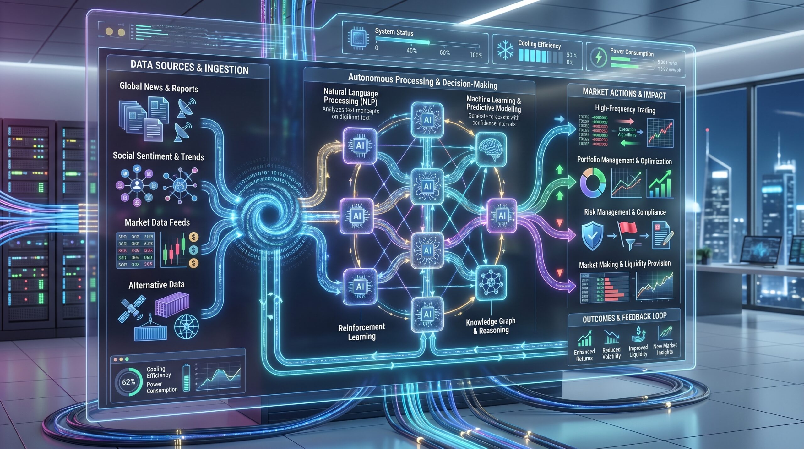 AI agents for financial markets: section illustration