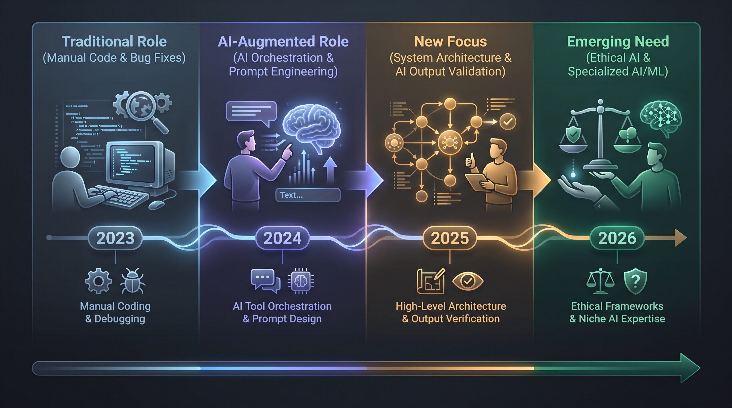 AI impact on software engineer jobs 2026: section illustration
