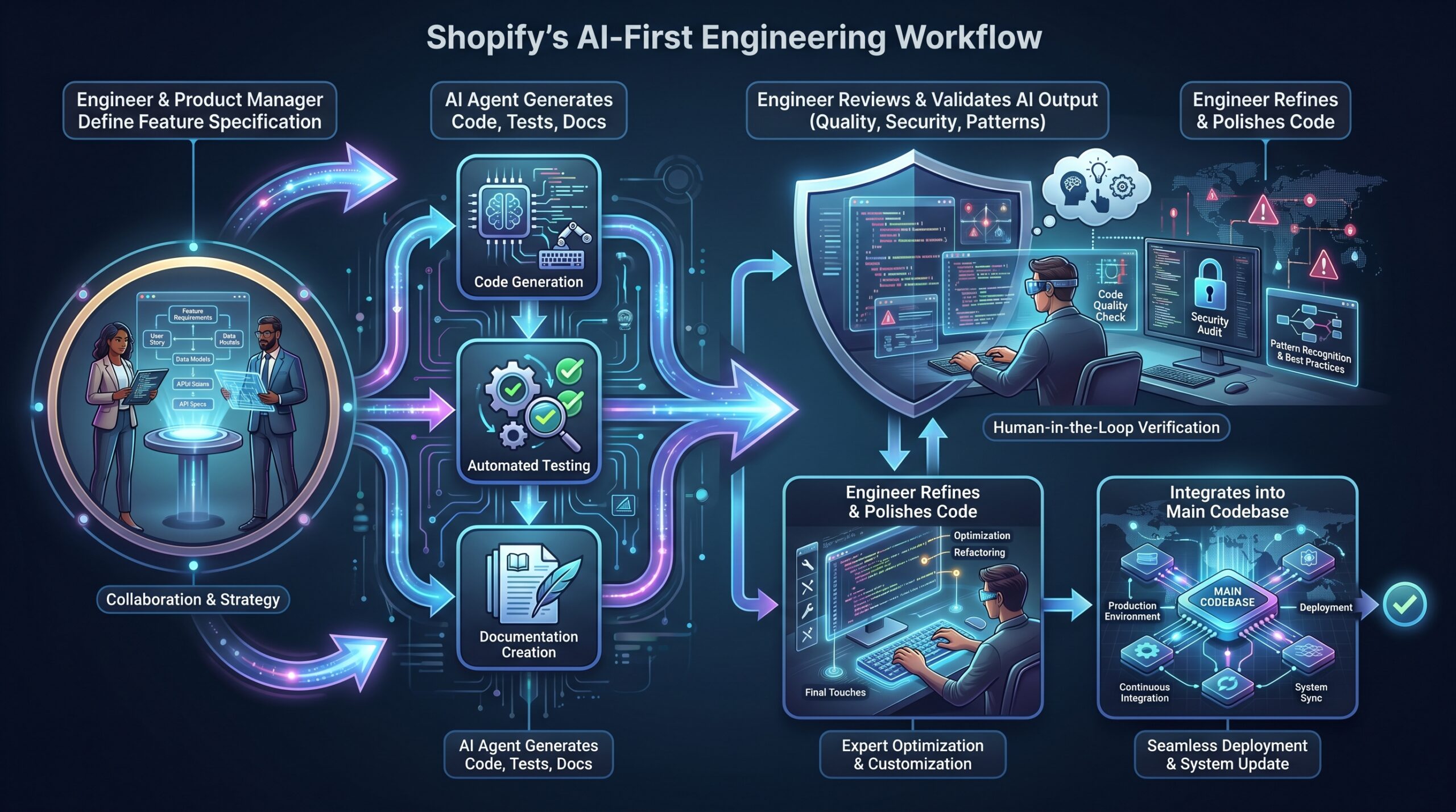 AI impact on software engineer jobs 2026: section illustration