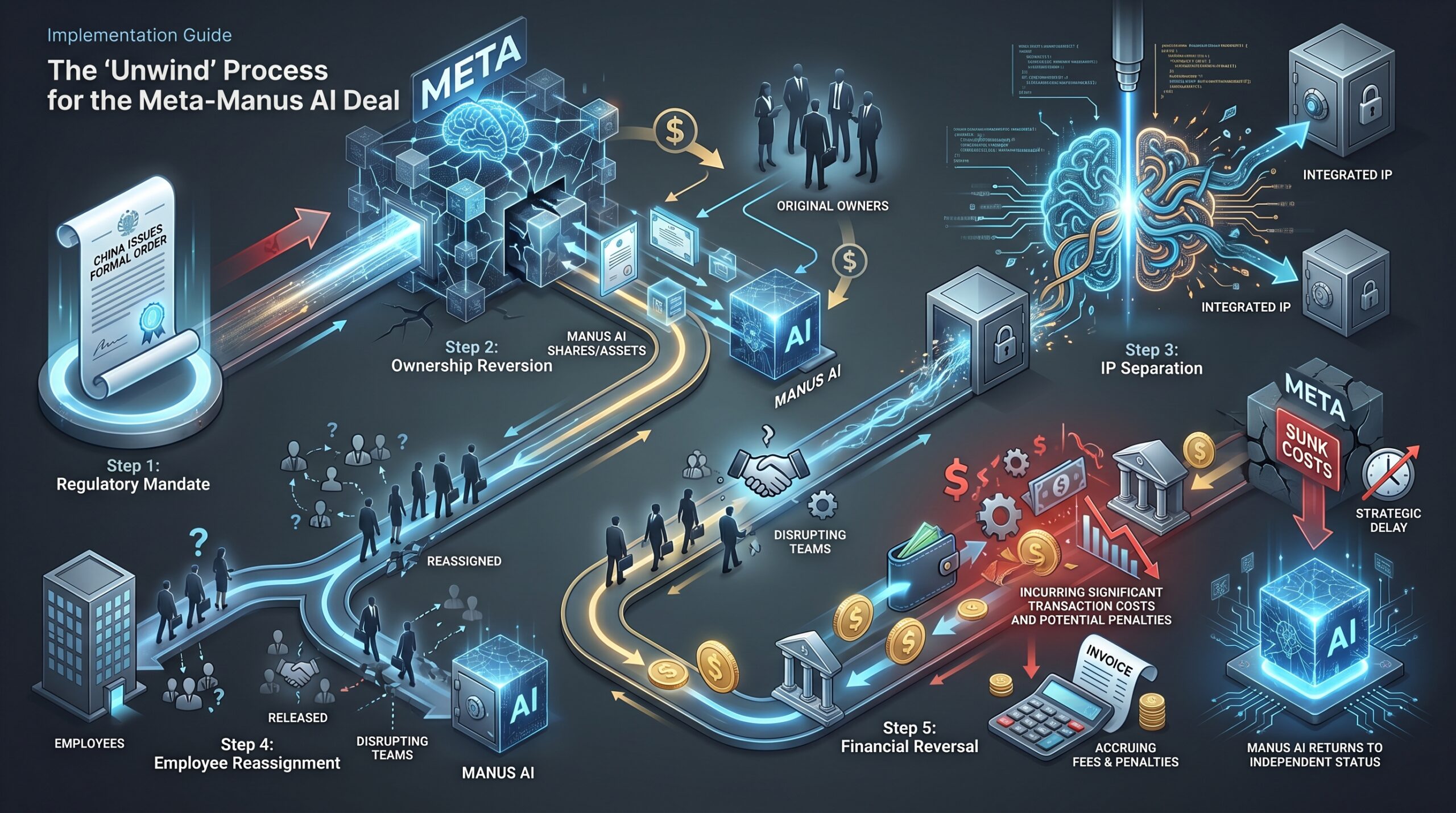 China Meta AI startup acquisition: section illustration
