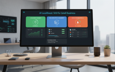 Durable Discoverability Tool dashboard interface showing AI search optimization features for small businesses