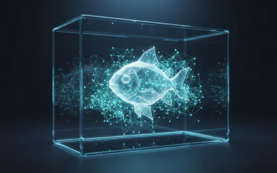 Conceptual representation of GuppyLM, a tiny open-source language model designed for education and experimentation in artificial intelligence