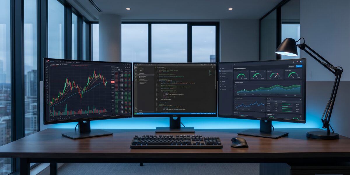 AI-assisted trading bot development with ChatGPT and market data visualization