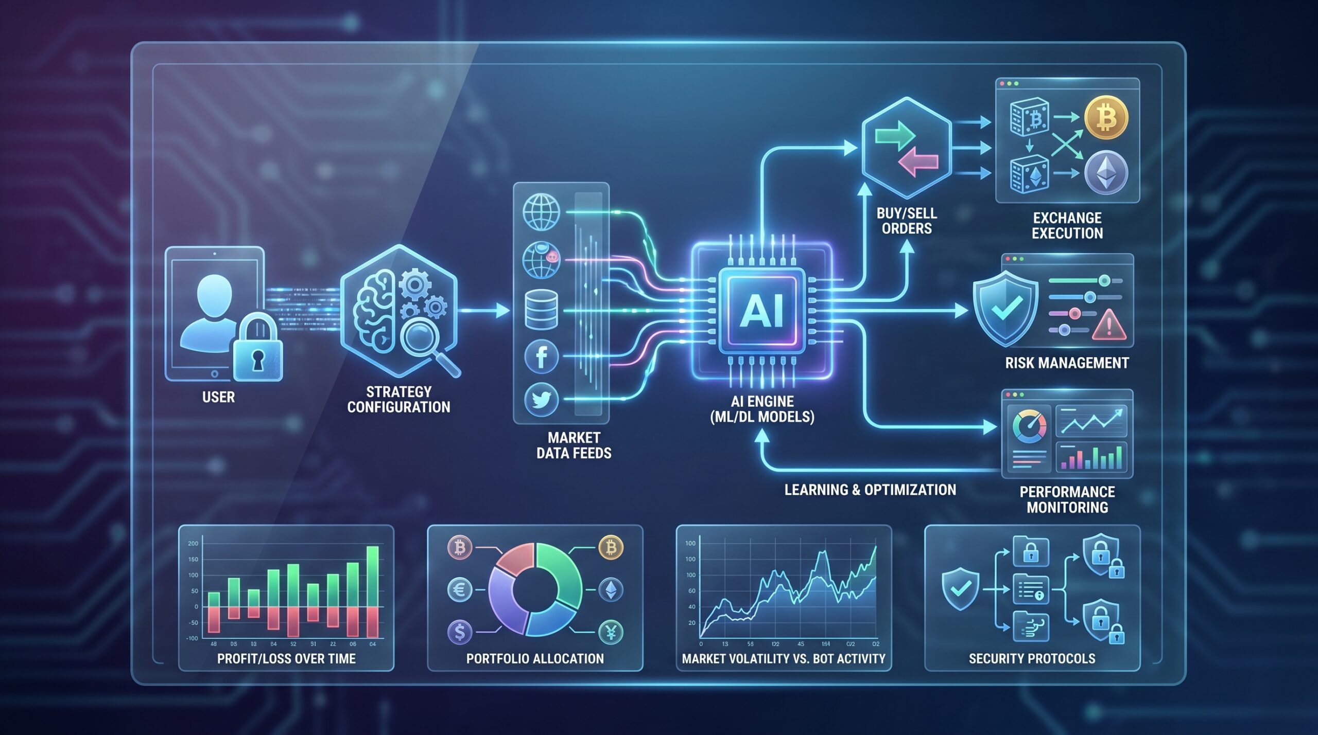 how to set up ai crypto trading bot: section illustration