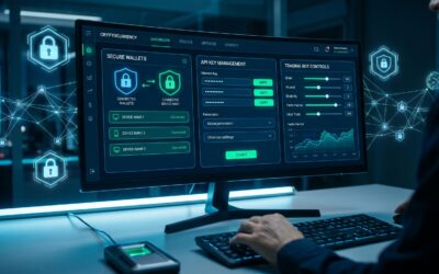 Secure Hyperliquid API wallet management interface showing trading bot integration and security features