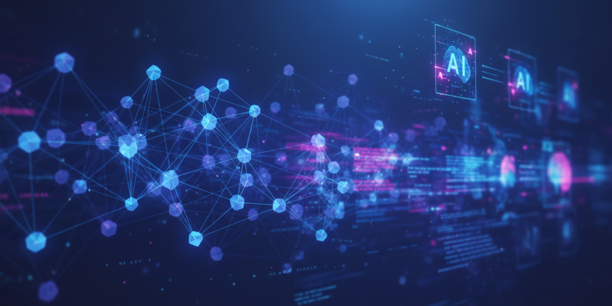 Knowledge graph network visualization with AI language model processing text data