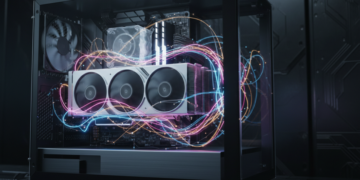 High-performance GPU processing neural network data streams in a futuristic computing environment