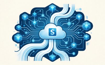 Abstract network visualization representing Salesforce Headless 360 AI agent infrastructure and API connectivity