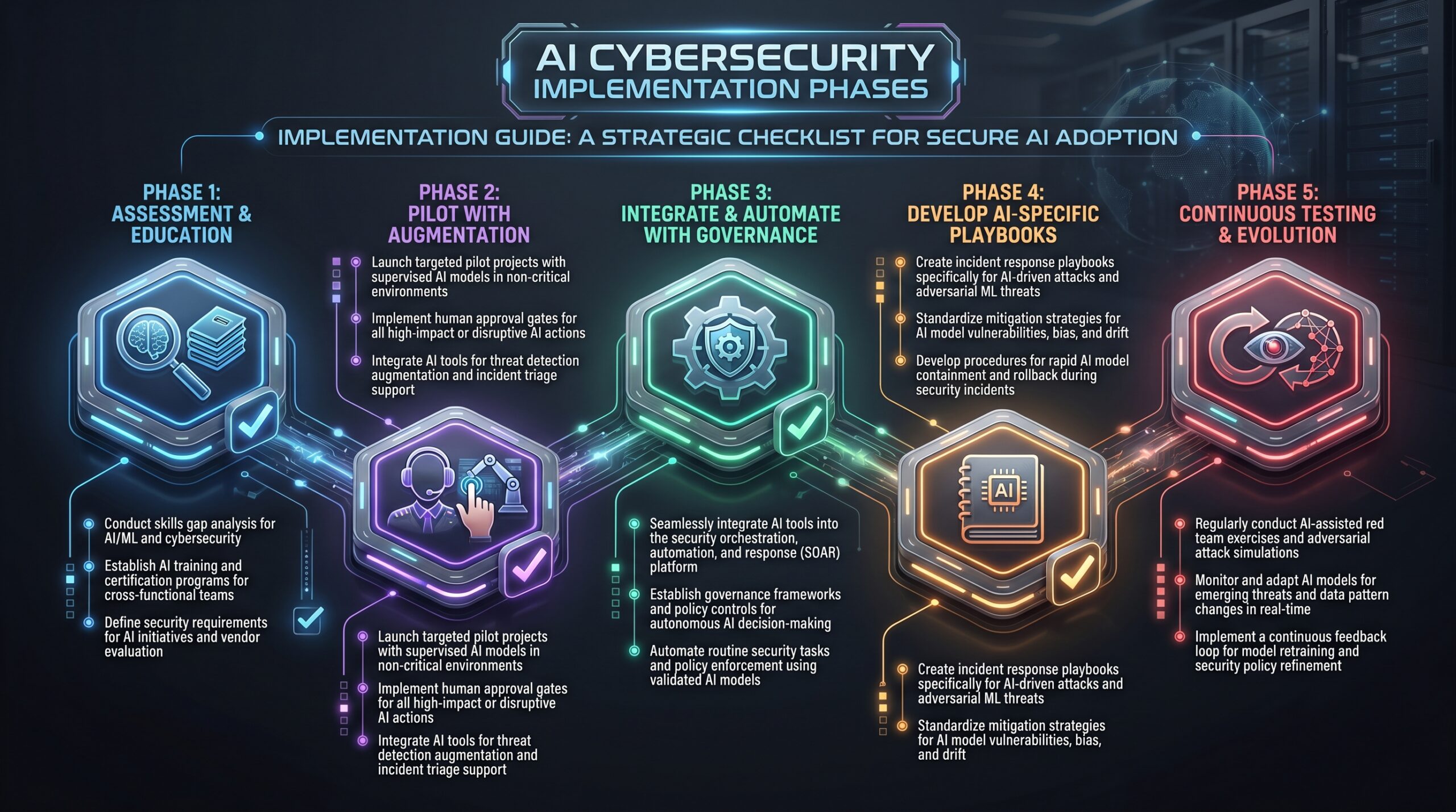 AI impact on cybersecurity humans: section illustration
