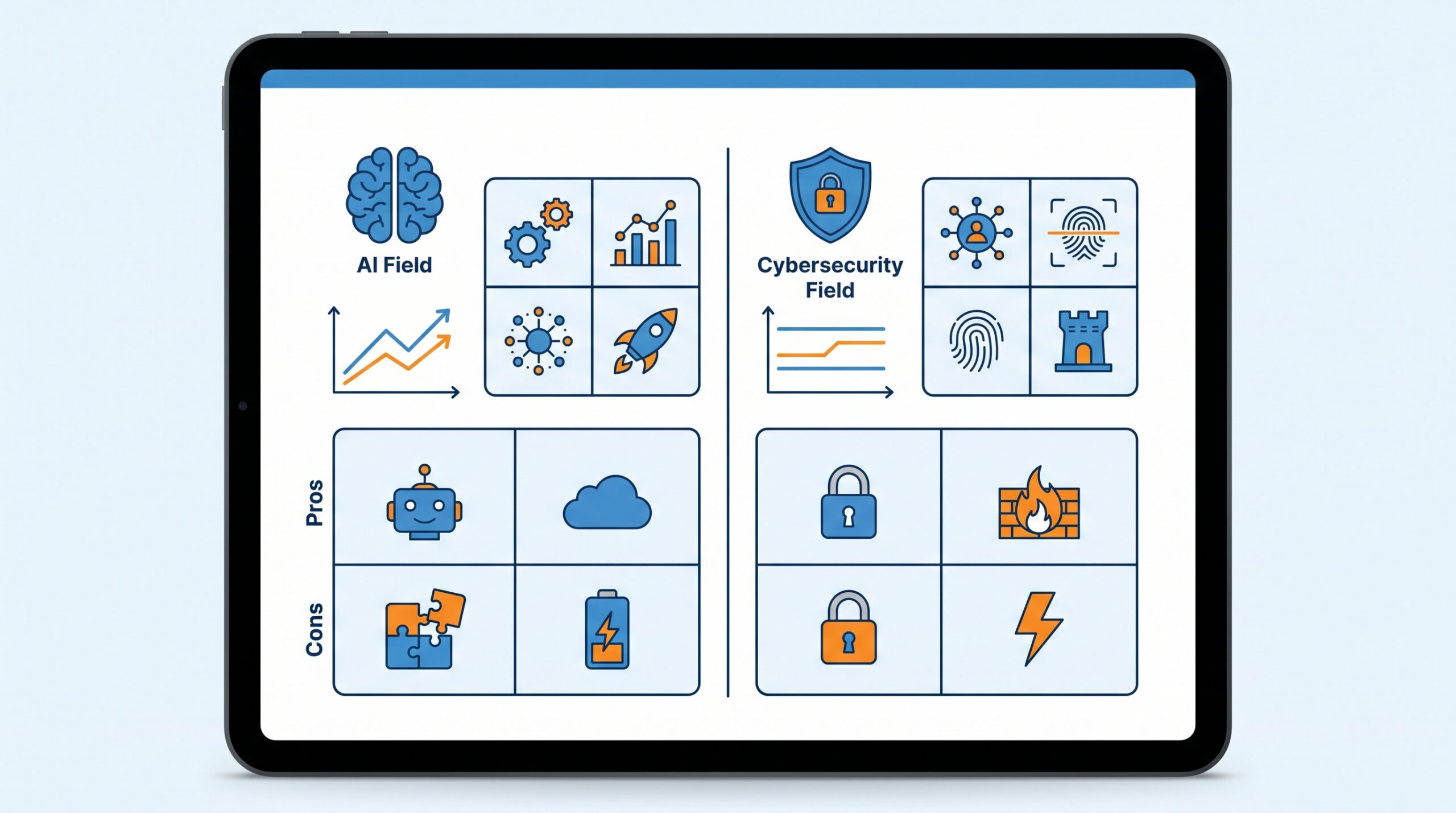 what pays more, ai or cybersecurity: section illustration