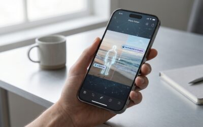 iPhone displaying AI photo editing tools from iOS 27