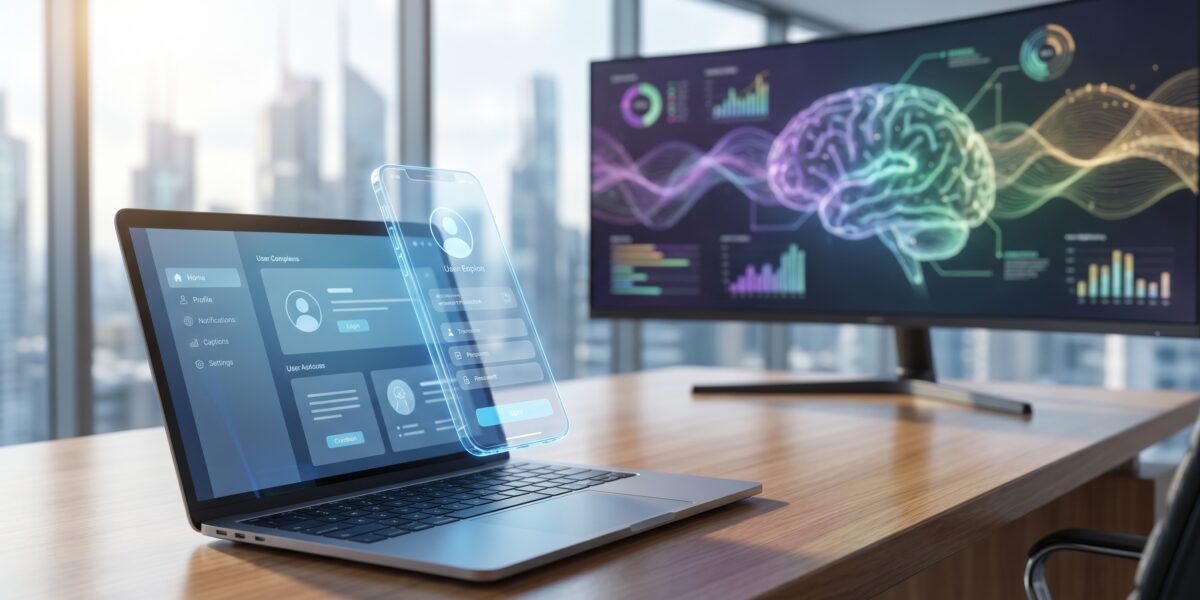 AI-powered Android app development interface showing real-time app generation