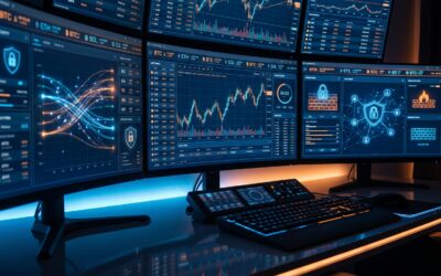Modern crypto trading automation dashboard showing real-time market data and algorithmic trading charts