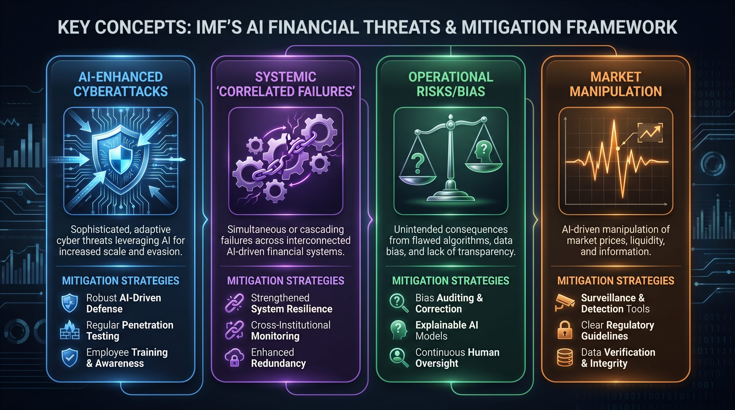 AI powered financial system threats IMF: section illustration