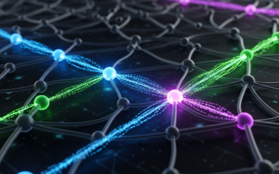 Abstract depiction of glowing neural network pathways representing specific behavioral circuits within an LLM.