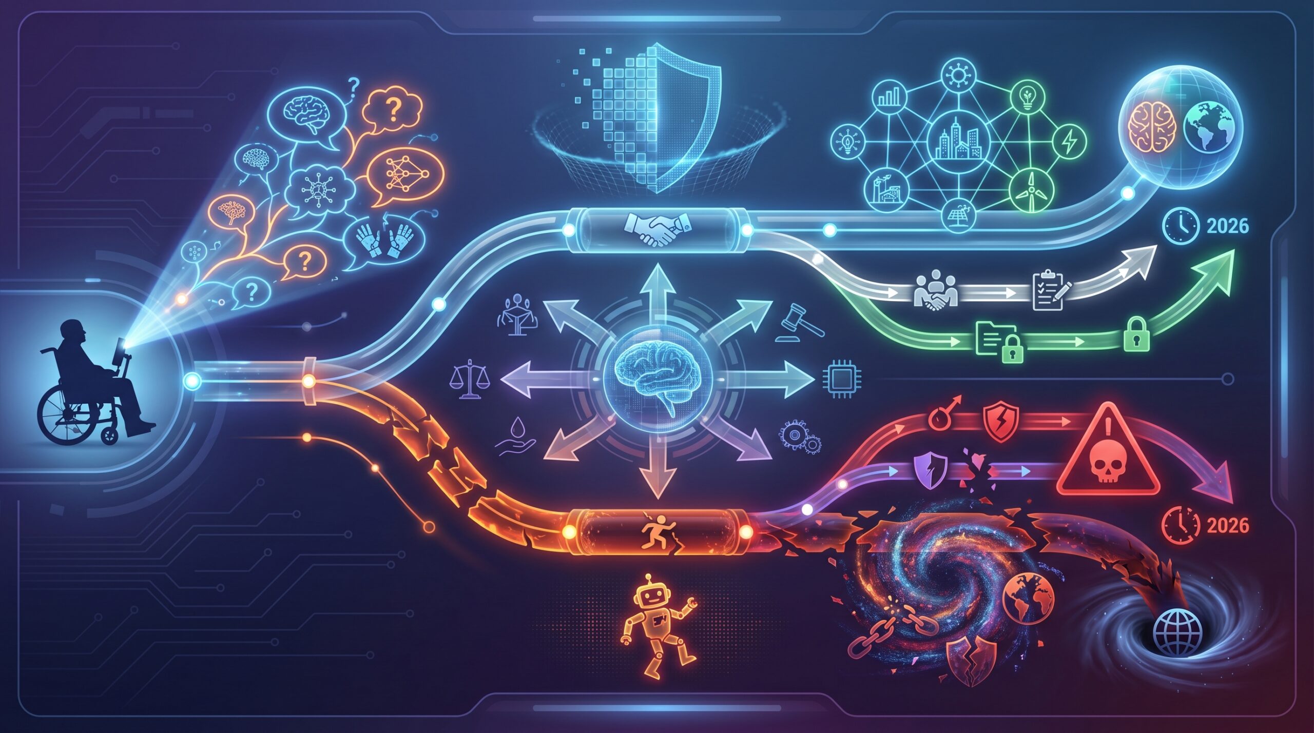 what did stephen hawking say about ai before he died: section illustration