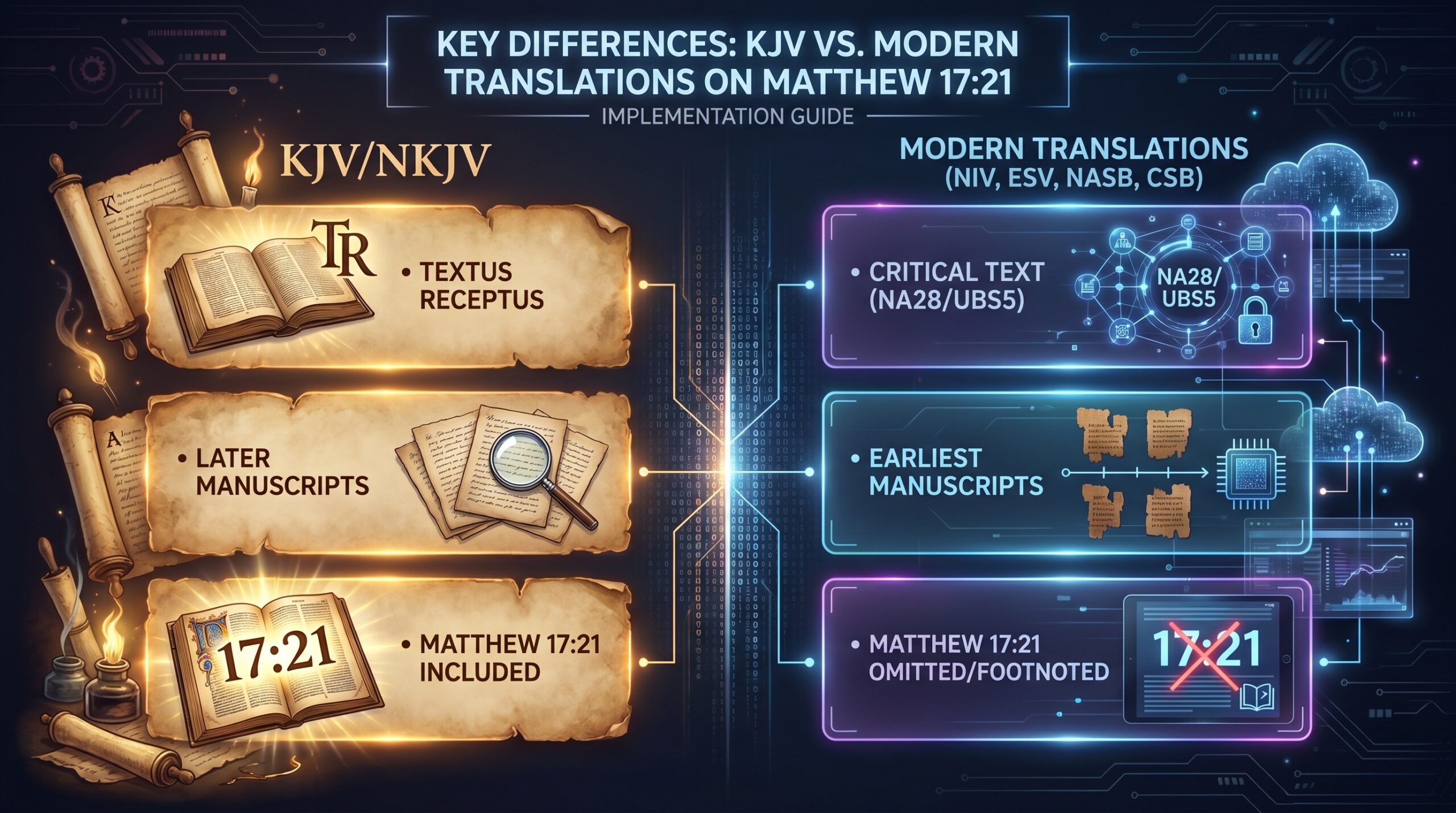 why is matthew 17:21 removed from the bible: section illustration
